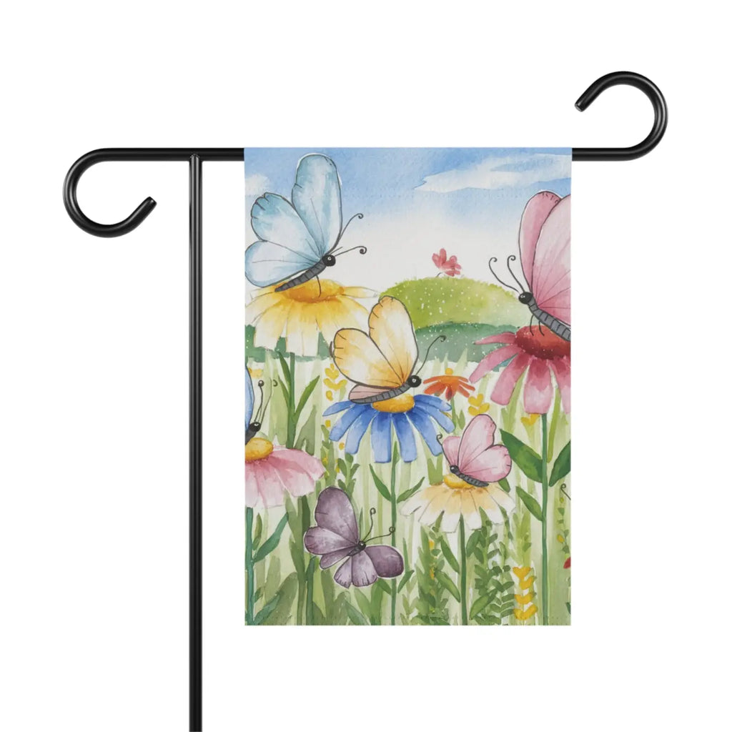 Cheerful House Banner - Butterflies and Flowers Design - DipaliZ