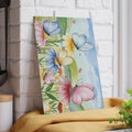 Bright Butterfly Glass Cutting Board - Chic Kitchens - DipaliZ
