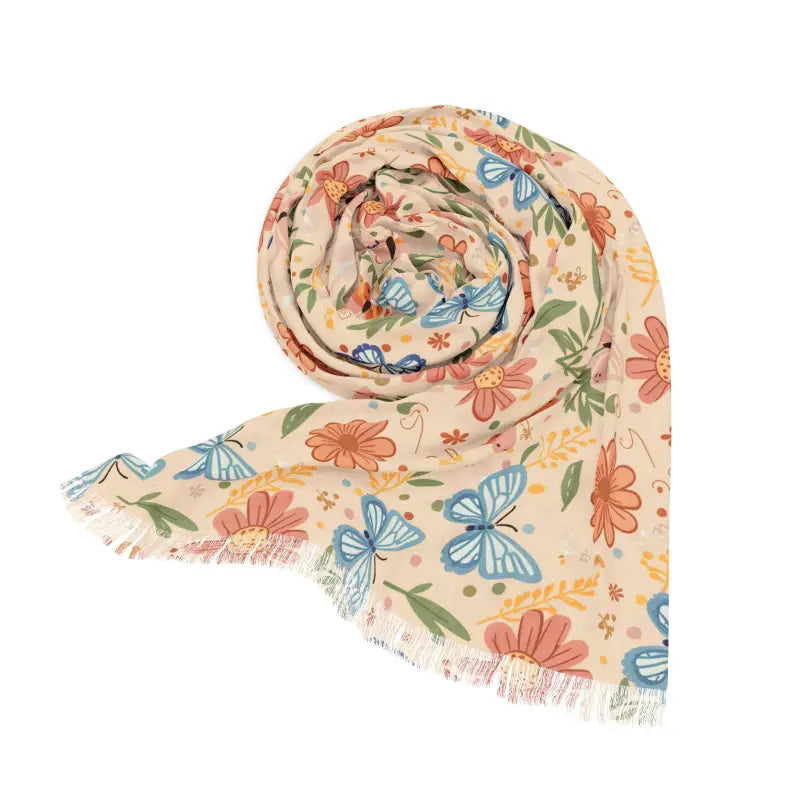 Light Scarf - Butterflies Polyester Art Design - DipaliZ
