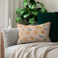 Butterflies and Flowers Lumbar Pillow - Spun Polyester - DipaliZ