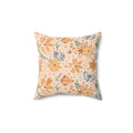 Vibrant Butterfly Polyester Square Pillow - Floral Decor - DipaliZ