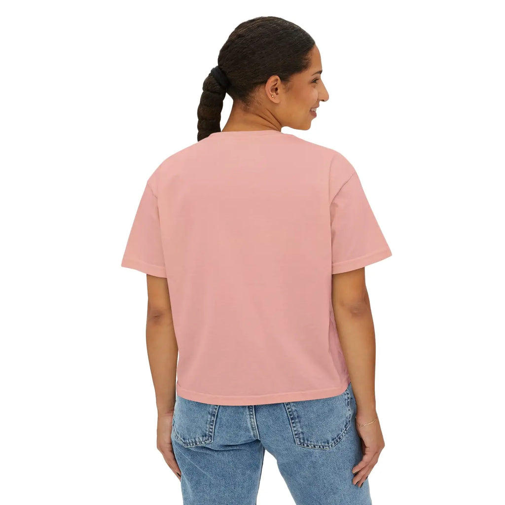 Flowers Boxy Tee - Stylish Slightly Cropped Fit - DipaliZ