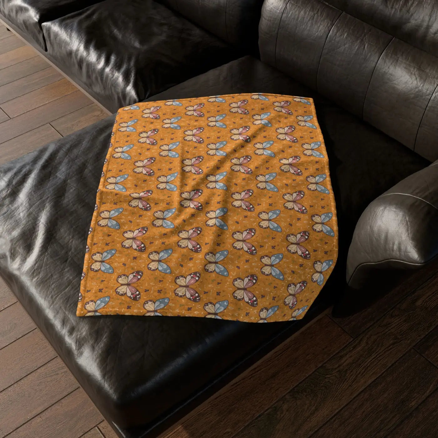 Soft Polyester Blanket - Butterfly Design Minky - DipaliZ