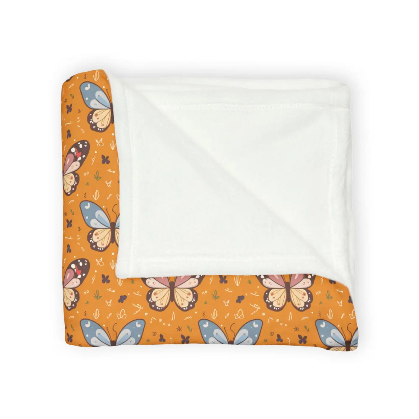 Soft Polyester Blanket - Butterfly Design Minky - DipaliZ