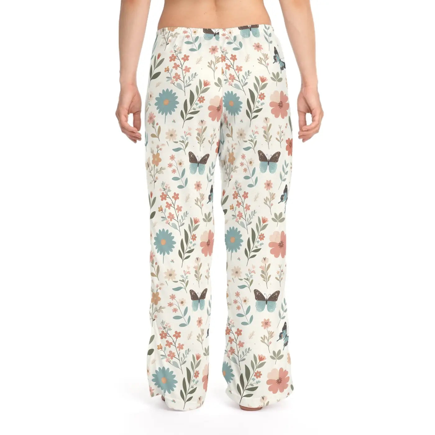 Chic Butterflies Pajama Pants - All-Over Butterfly Prints - DipaliZ