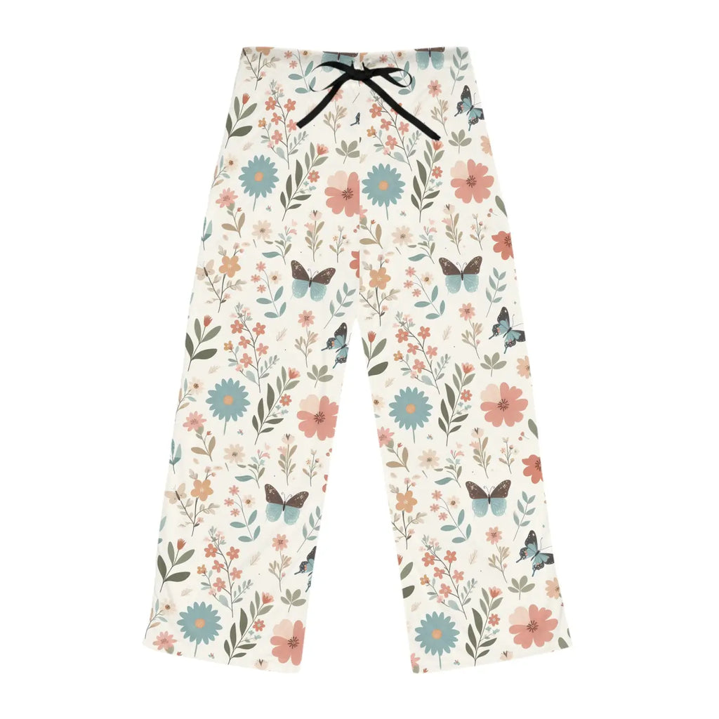 Chic Butterflies Pajama Pants - All-Over Butterfly Prints - DipaliZ