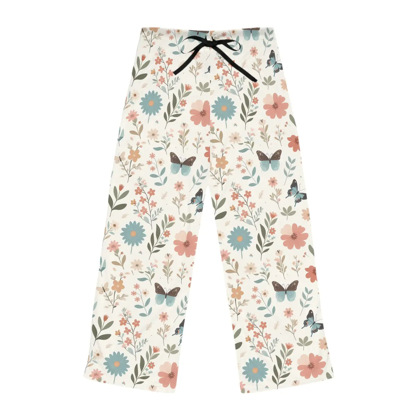 Chic Butterflies Pajama Pants - All-Over Butterfly Prints - DipaliZ