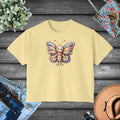 Butterfly Graphic Boxy Tee - Ring-Spun Cotton Comfort - DipaliZ