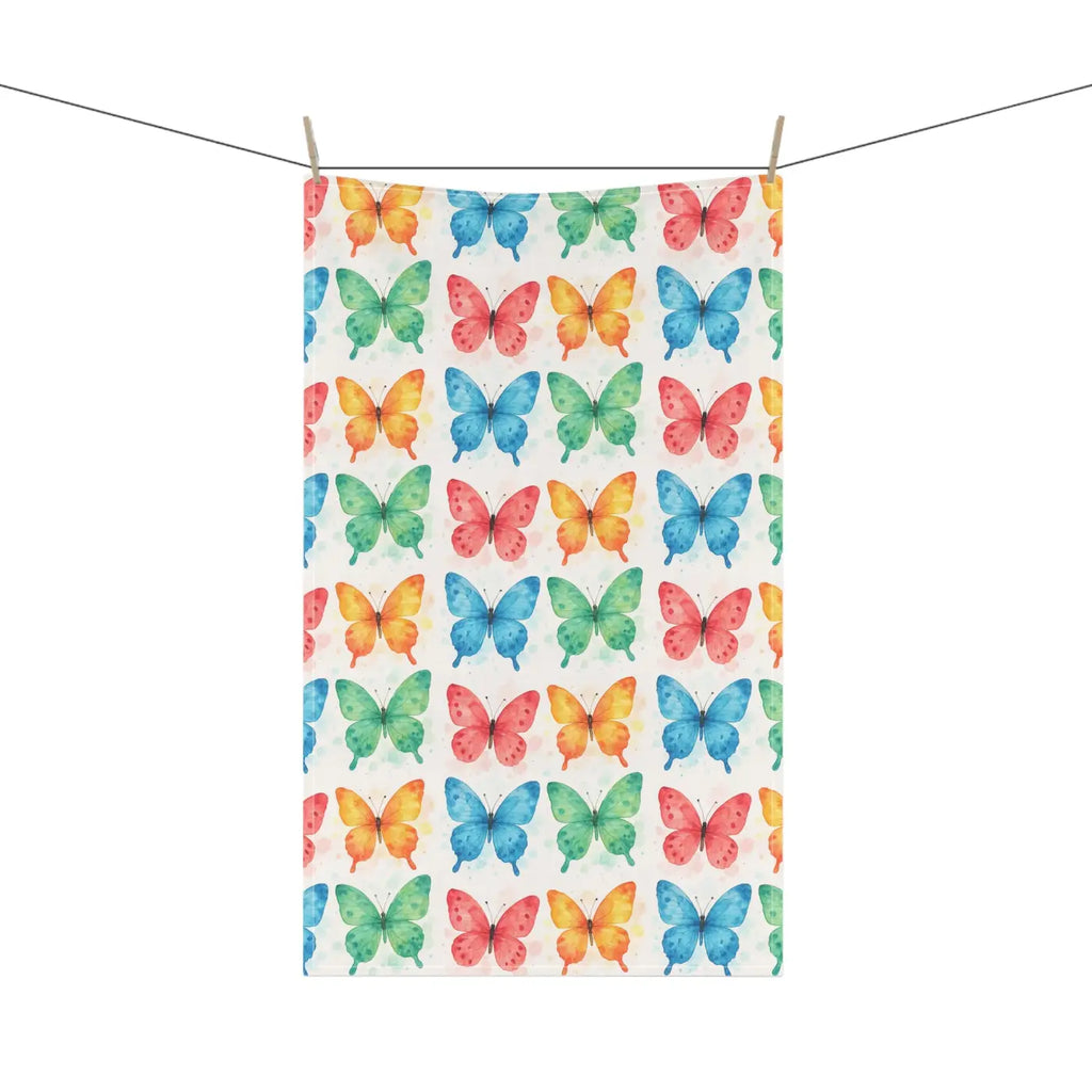 Butterfly Tea Towels - Colorful Kitchen Decor - DipaliZ