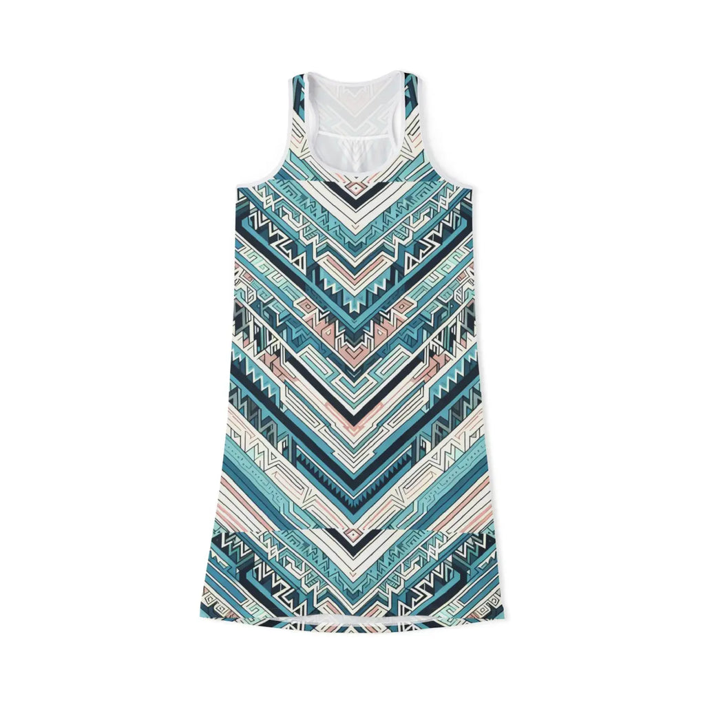 Cut Racerback Dress - Vibrant Colors Everyday Wear - DipaliZ