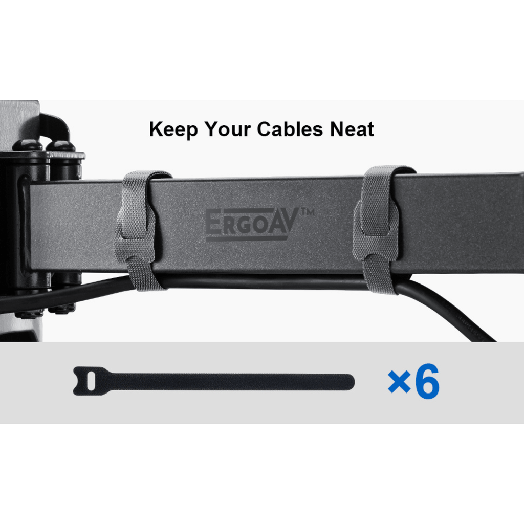 ErgoAV Motion Mount with Dual Arms for TVs 40" to 55"
