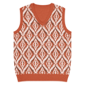 Cable Knit V-Neck Vest - Throwback Style Comfort - DipaliZ