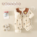 Winter Little Floral Baby Jumpsuits