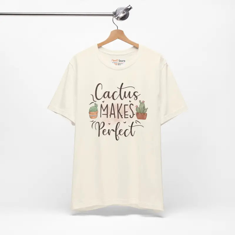 Cactus Makes Perfect Cotton Tee - Unisex Jersey Shirt - DipaliZ
