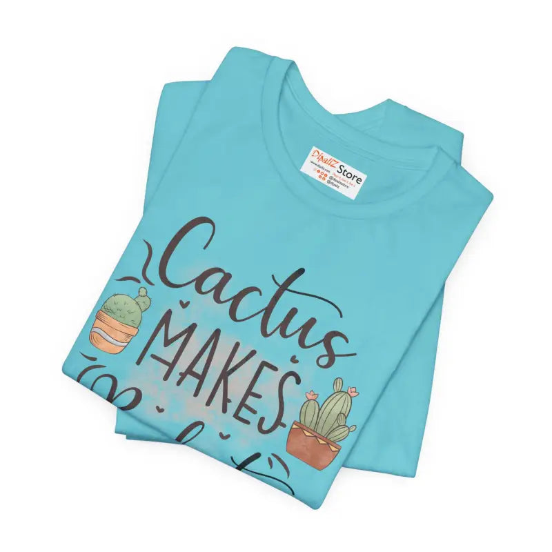 Cactus Makes Perfect Cotton Tee - Unisex Jersey Shirt - DipaliZ