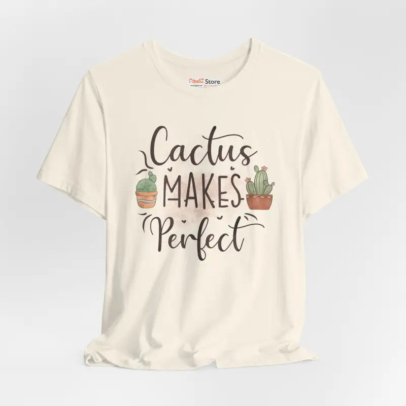Cactus Makes Perfect Cotton Tee - Unisex Jersey Shirt - DipaliZ