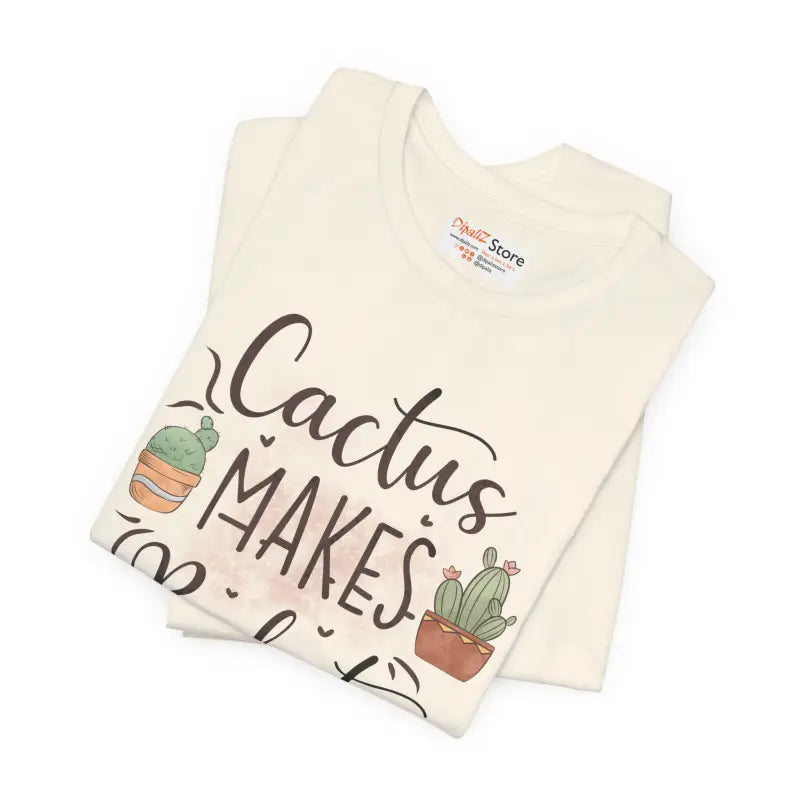 Cactus Makes Perfect Cotton Tee - Unisex Jersey Shirt - DipaliZ