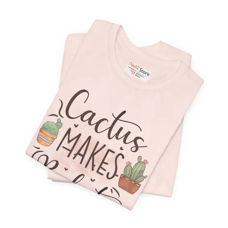 Cactus Makes Perfect Cotton Tee - Unisex Jersey Shirt - DipaliZ