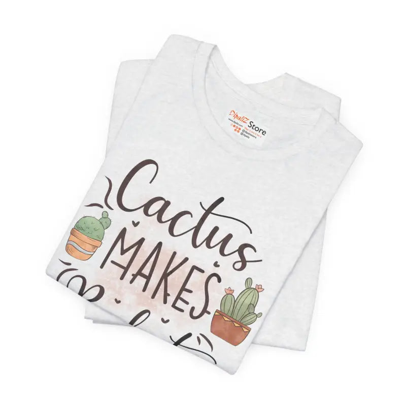 Cactus Makes Perfect Cotton Tee - Unisex Jersey Shirt - DipaliZ