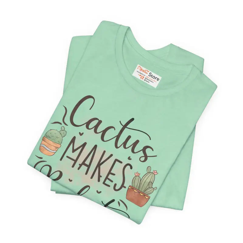 Cactus Makes Perfect Cotton Tee - Unisex Jersey Shirt - DipaliZ