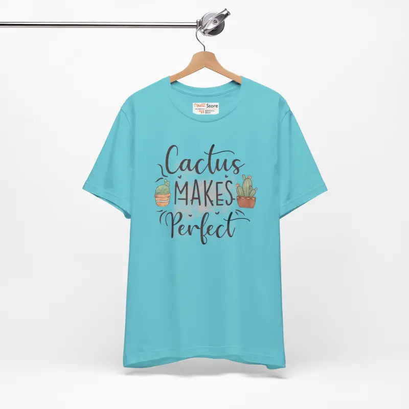 Cactus Makes Perfect Cotton Tee - Unisex Jersey Shirt - DipaliZ