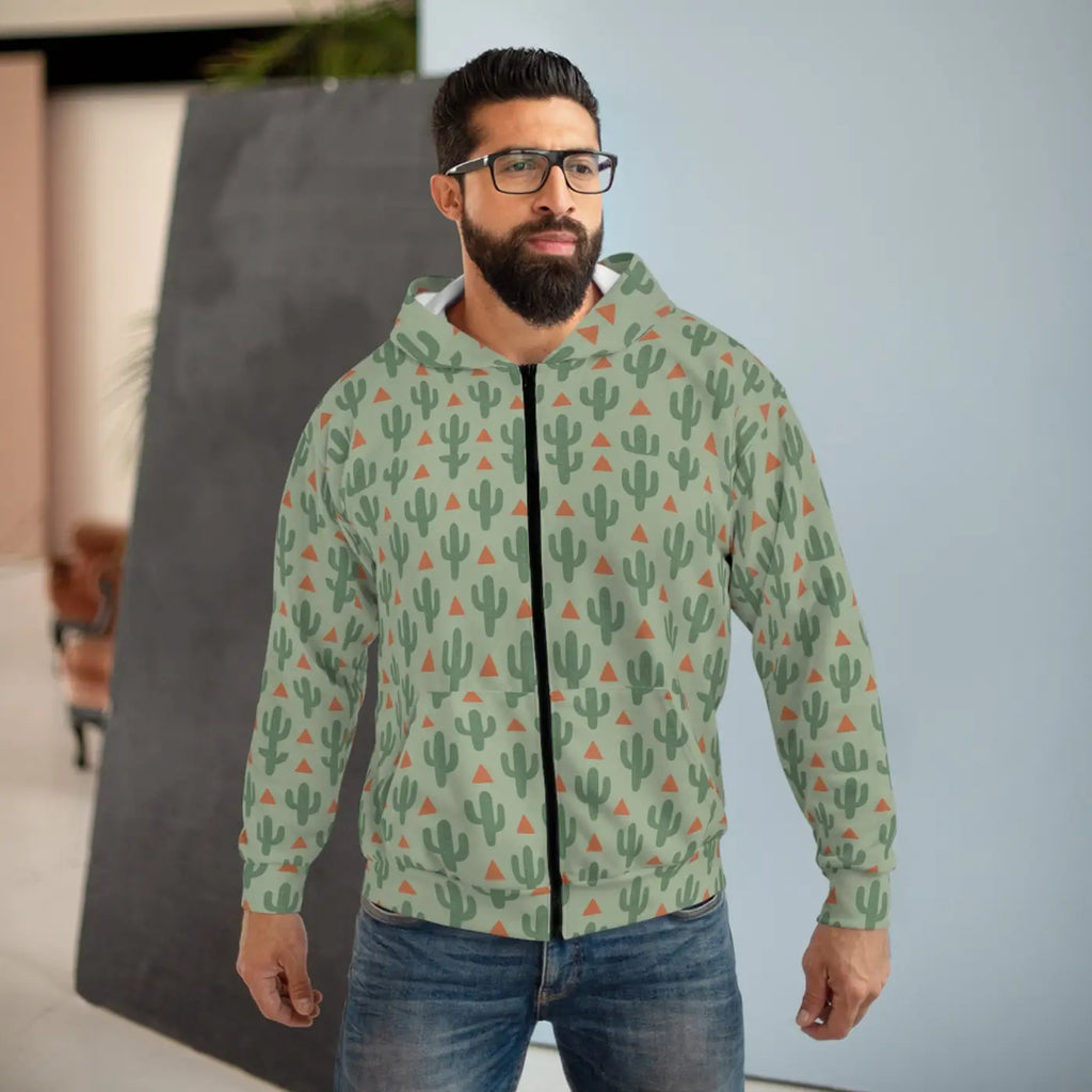 Cactus Print Hoodie - Cozy Layer Perfect Gift - DipaliZ