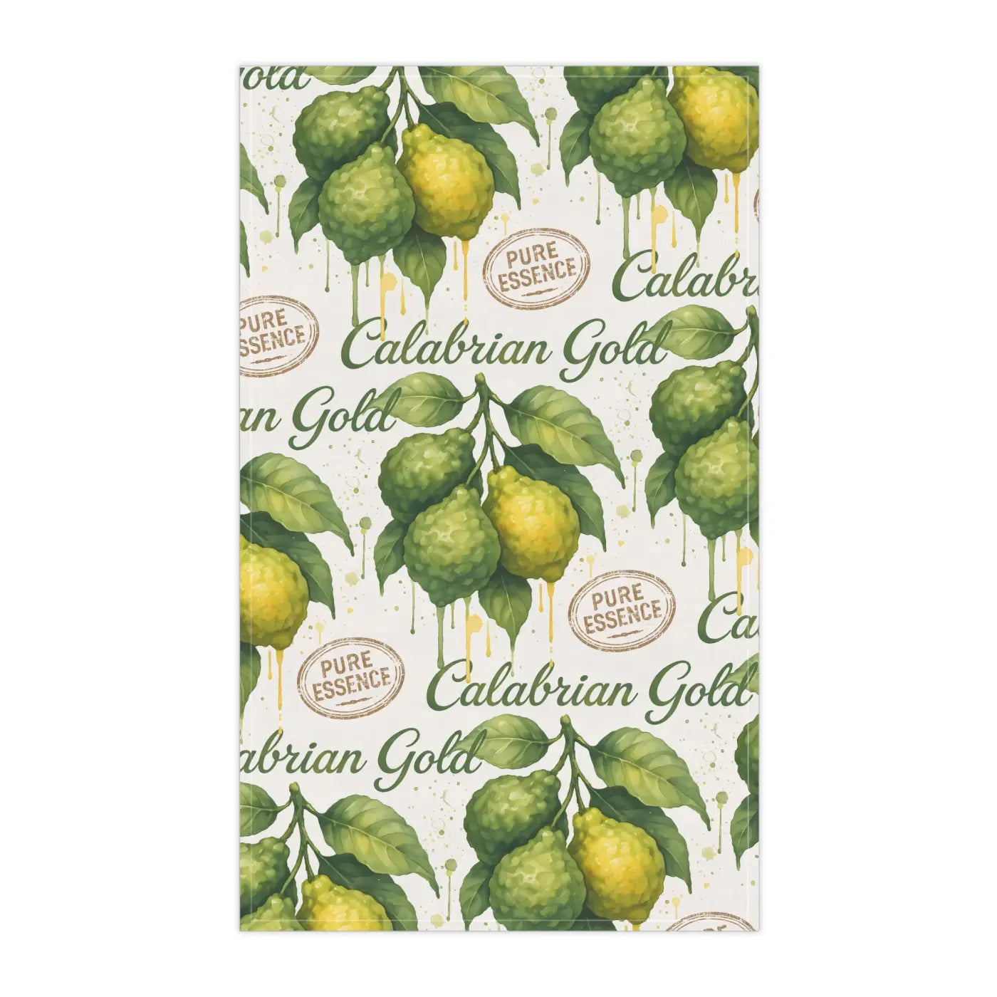 Lemon Tea Towels - Calabrian Gold Citrus Design - DipaliZ