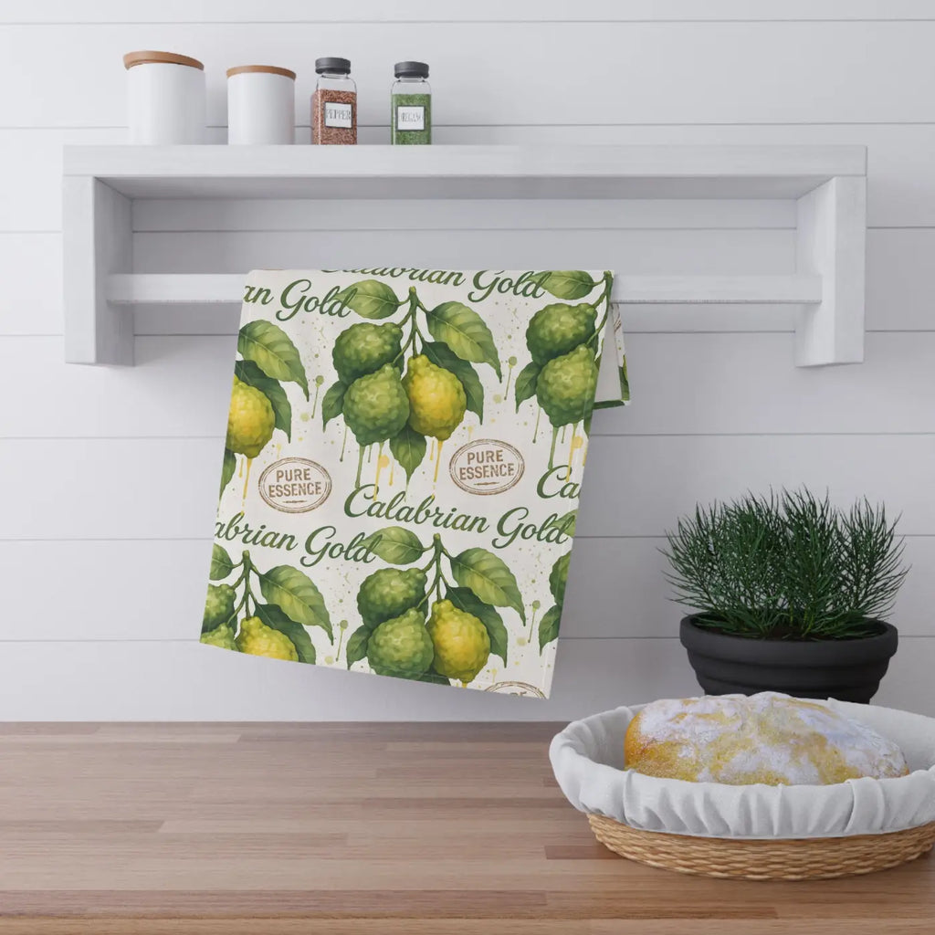 Lemon Tea Towels - Calabrian Gold Citrus Design - DipaliZ