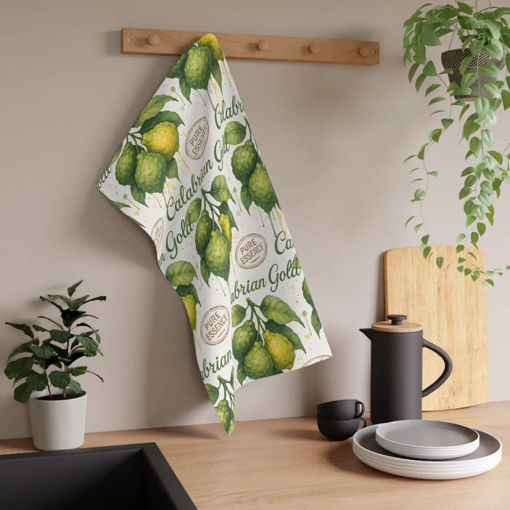 Lemon Tea Towels - Calabrian Gold Citrus Design - DipaliZ