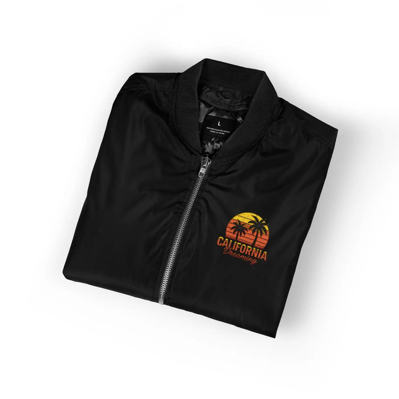 Premium California Travel Recycled Bomber Jacket - DipaliZ