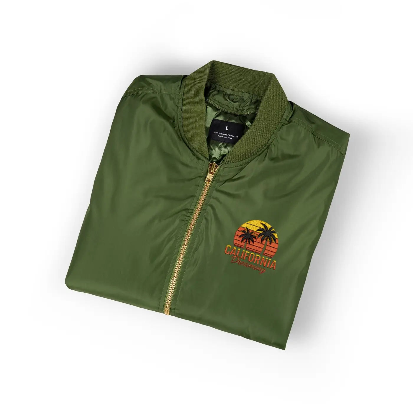 Premium California Travel Recycled Bomber Jacket - DipaliZ