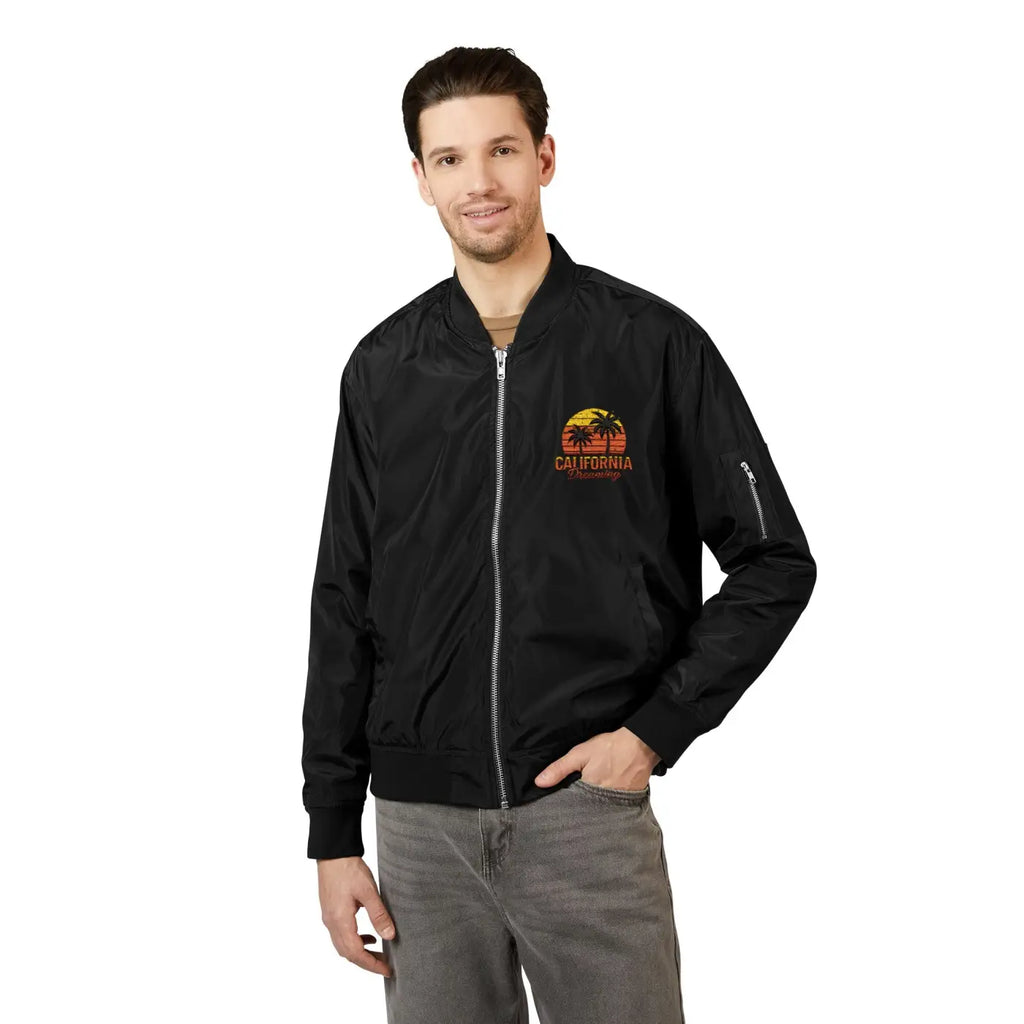 Premium California Travel Recycled Bomber Jacket - DipaliZ