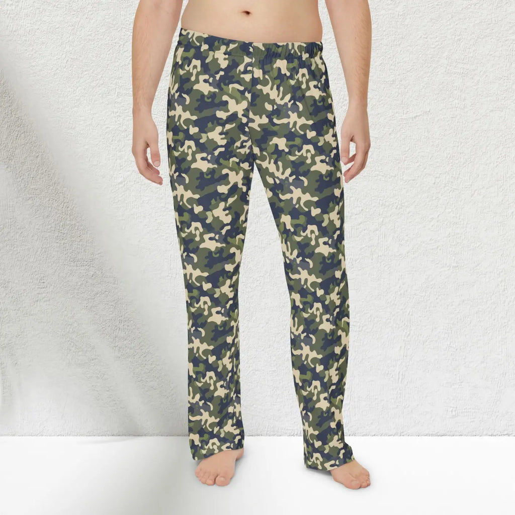 Camo Print Lounge Trousers - Adventure Ready Comfort - DipaliZ