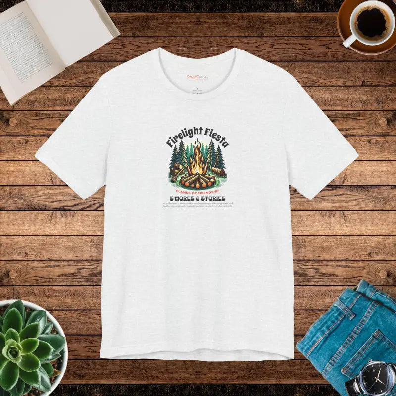 Camp Fire Short Sleeve Tee - Outdoor Enthusiasts - DipaliZ