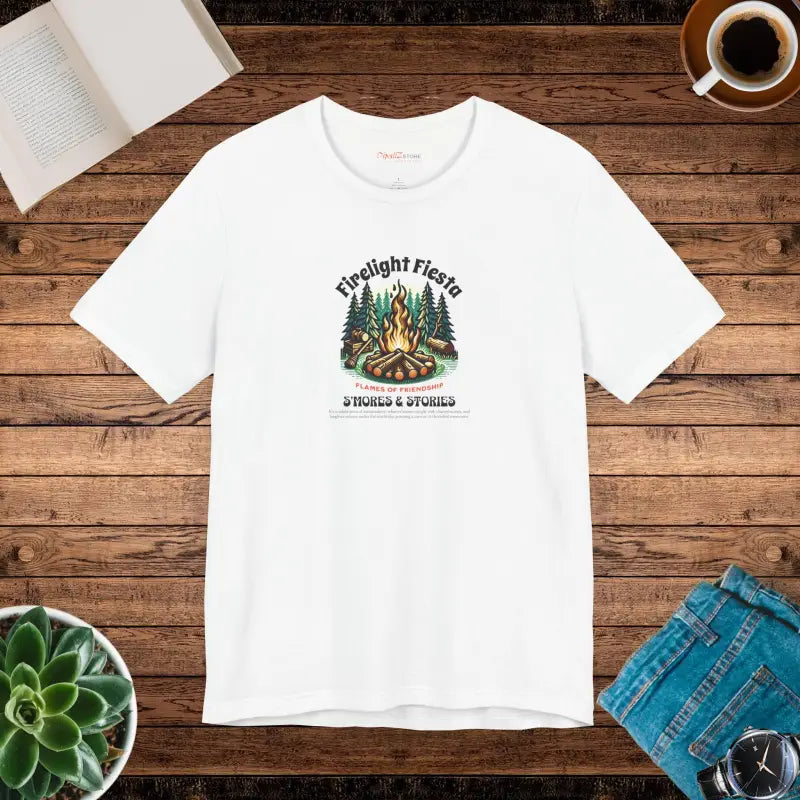 Camp Fire Short Sleeve Tee - Outdoor Enthusiasts - DipaliZ