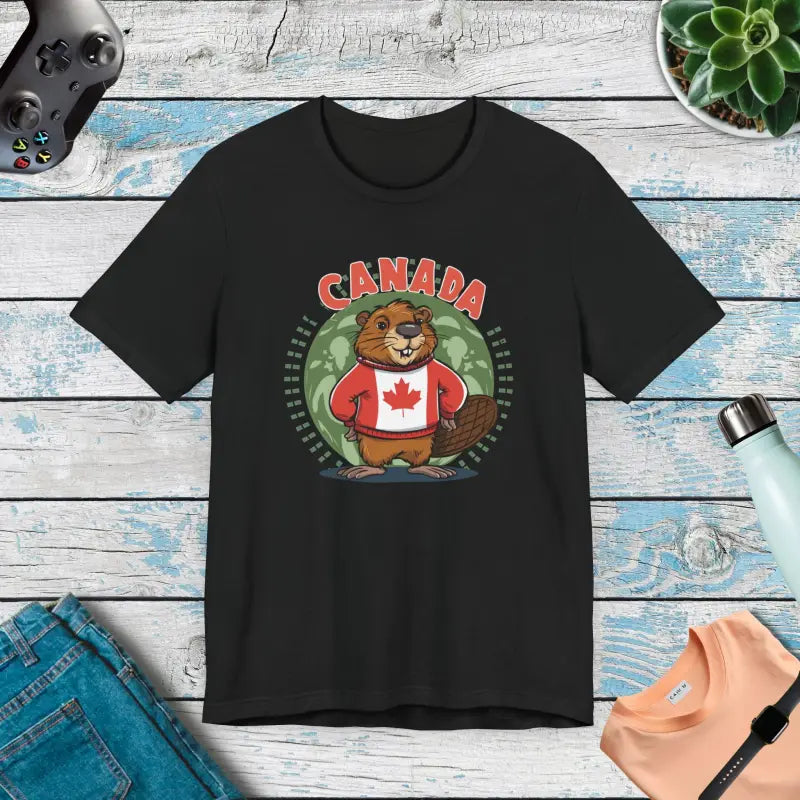 Canada Day Beaver Tee - Cozy Unisex Jersey - DipaliZ