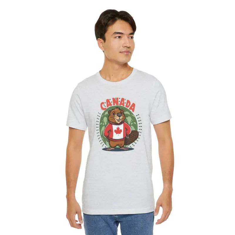 Canada Day Beaver Tee - Cozy Unisex Jersey - DipaliZ