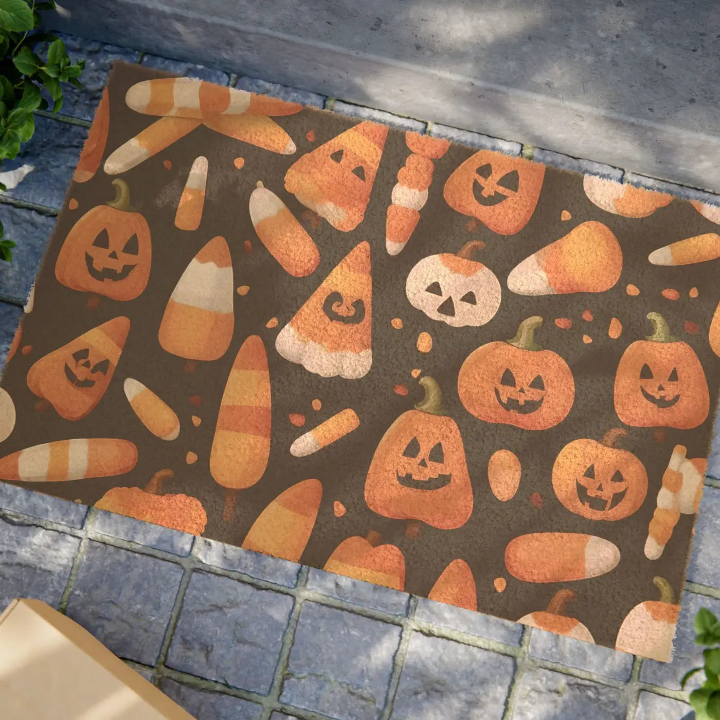 Tufted Coir Coconut Doormat - Autumn Festive Welcome - DipaliZ