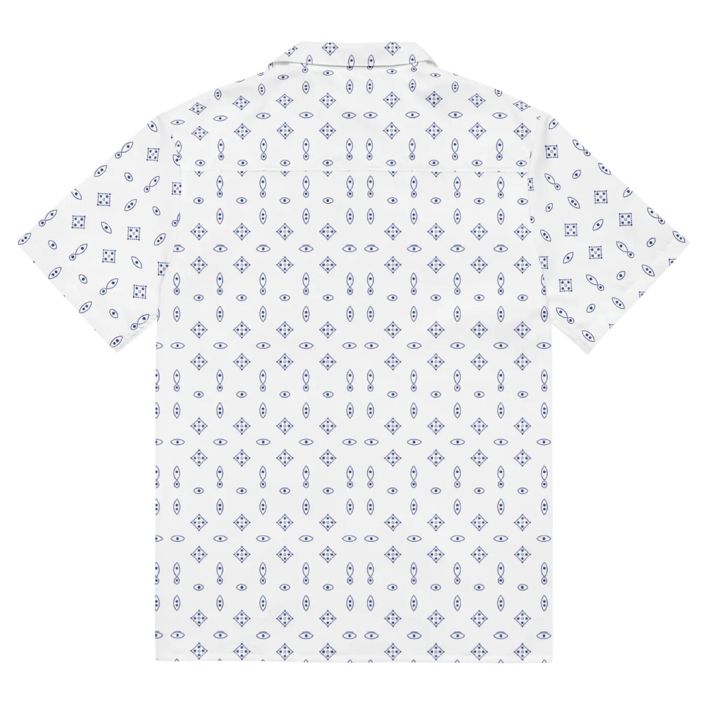 Capri Blue Foulard Unisex Button Shirt - Summer Vibes - DipaliZ