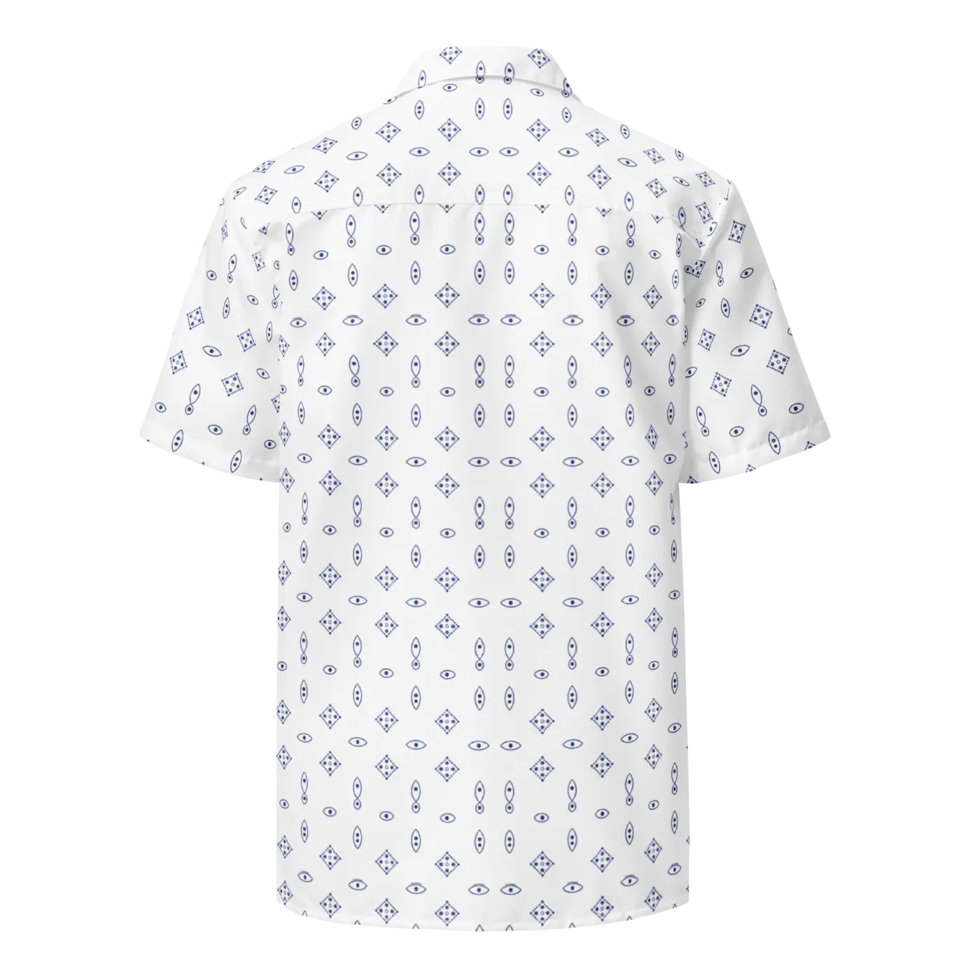 Capri Blue Foulard Unisex Button Shirt - Summer Vibes - DipaliZ