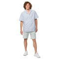 Capri Blue Graph Check Shirt - Lightweight Summer Style - DipaliZ