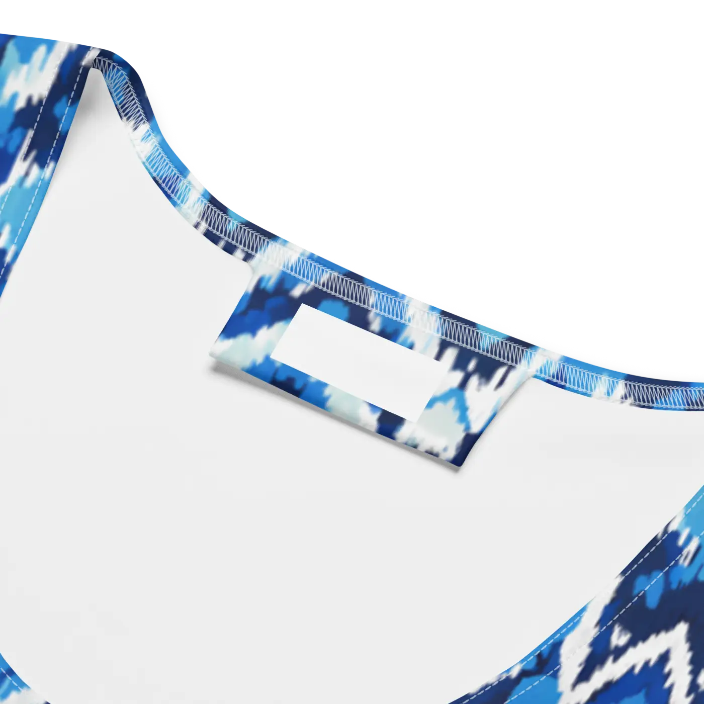 Capri Blue Ikat Bodycon Dress - Recycled Polyester - DipaliZ