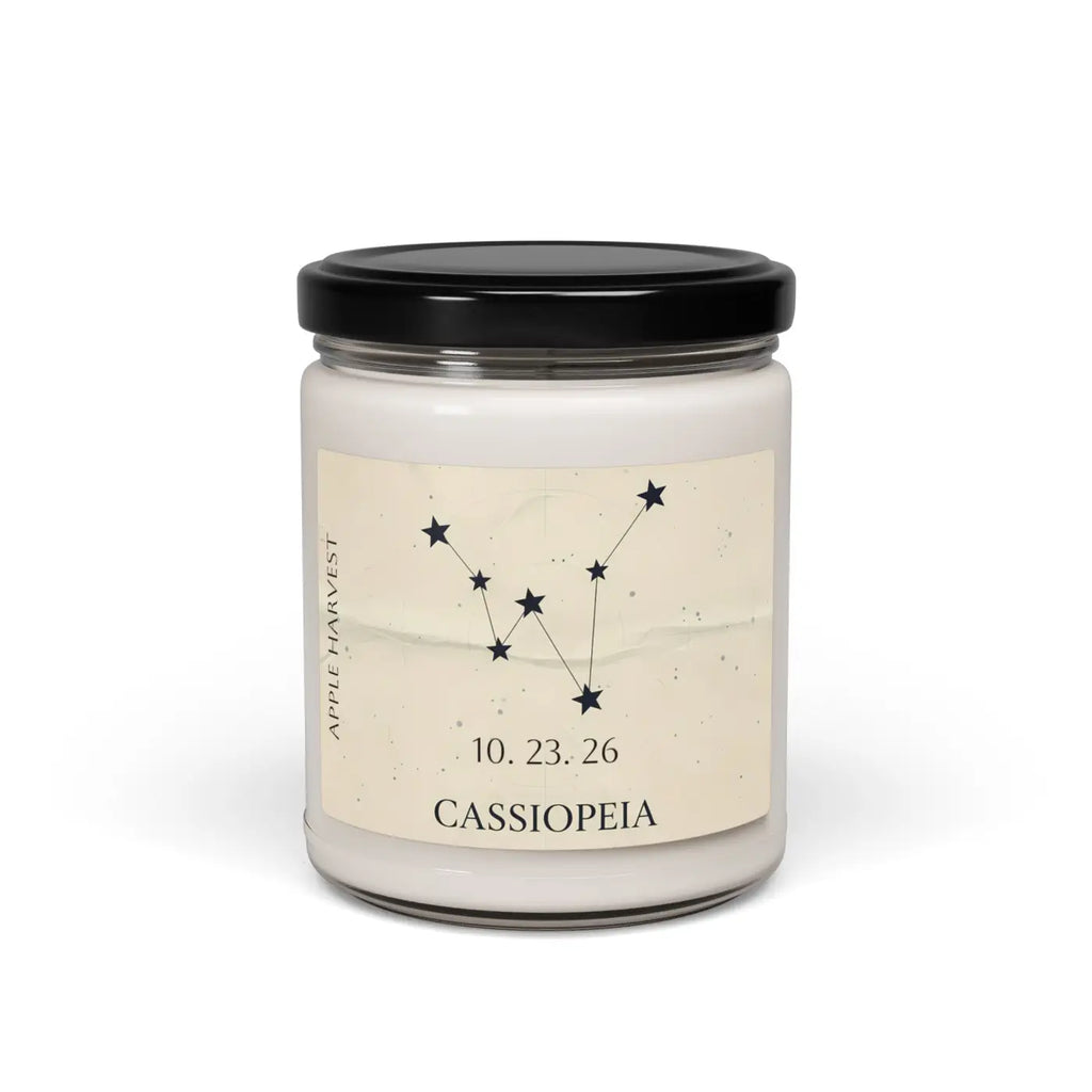 Personalized Constellation Soy Candle - Cassiopeia Design - DipaliZ