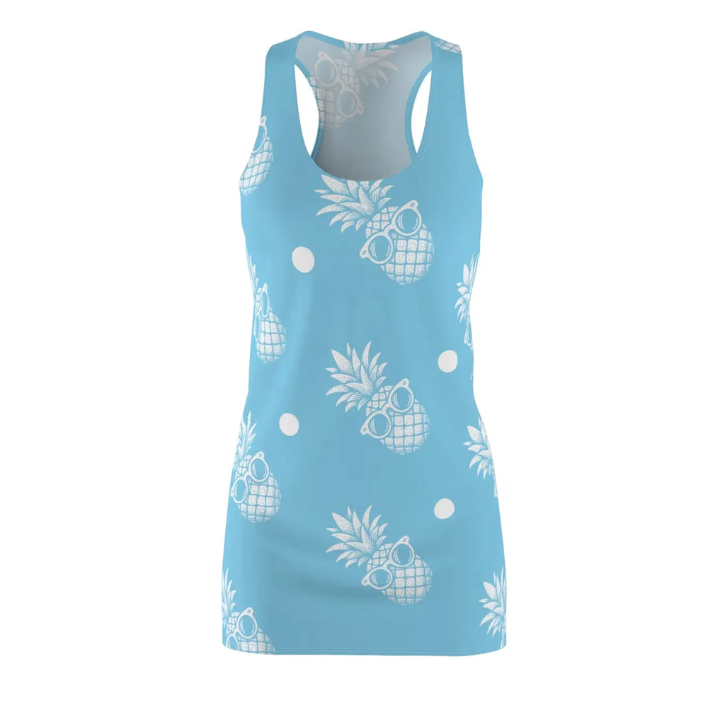 Pineapple Print Racerback Dress - Summer Vibes - DipaliZ