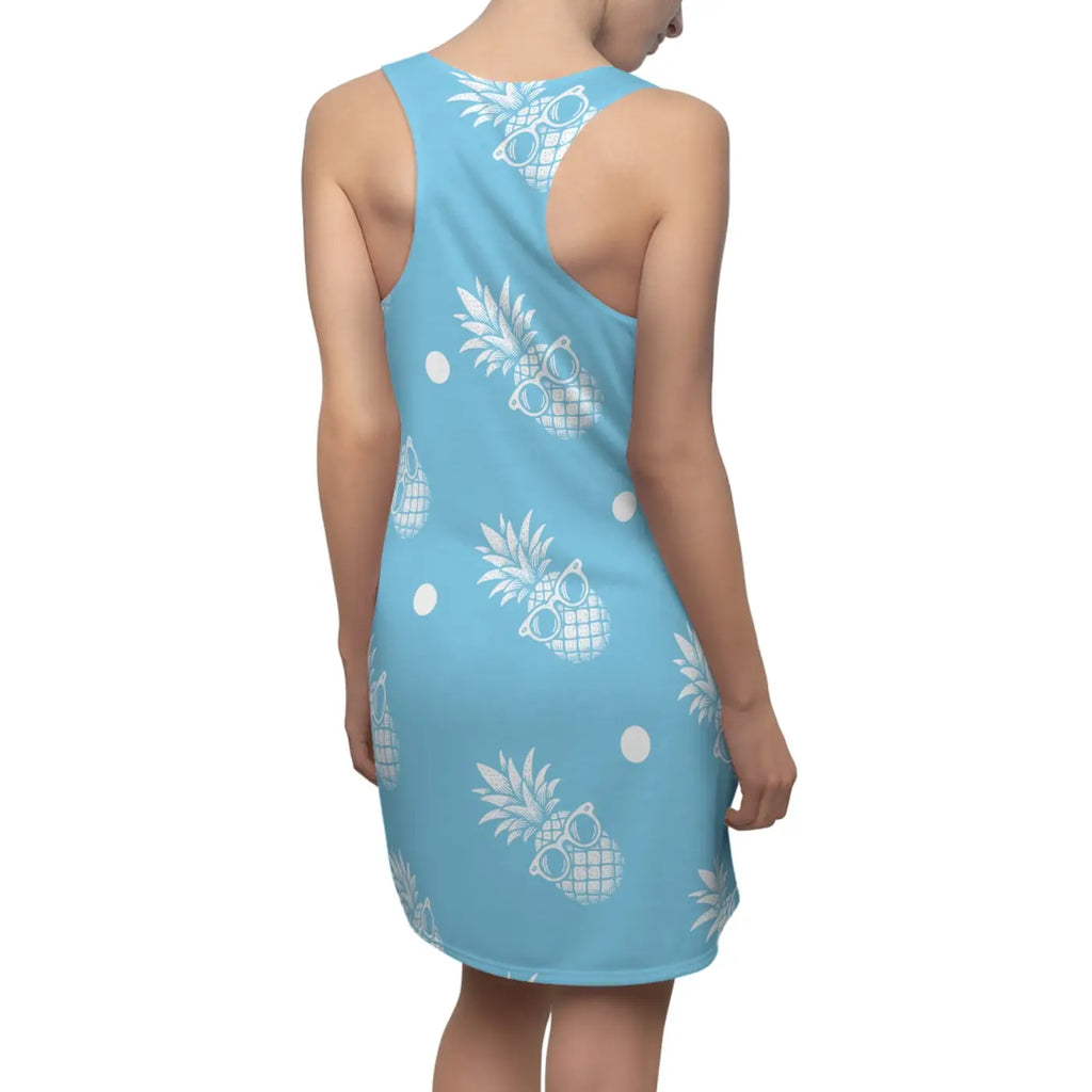 Pineapple Print Racerback Dress - Summer Vibes - DipaliZ