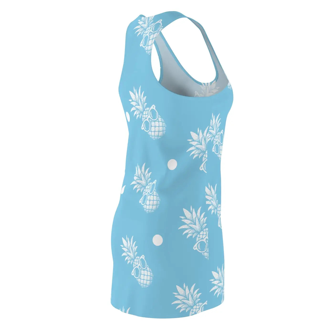 Pineapple Print Racerback Dress - Summer Vibes - DipaliZ