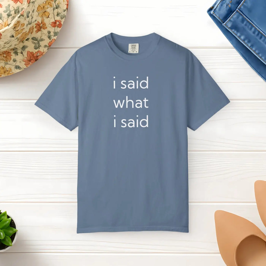 Statement Graphic Tee - Soft Garment Dyed Unisex Apparel - DipaliZ