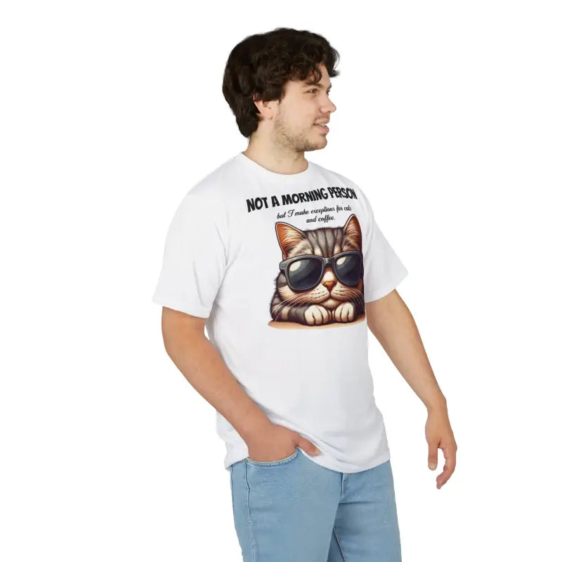Cozy Coffee Unisex Tee - Not A Morning Person Polyester - DipaliZ