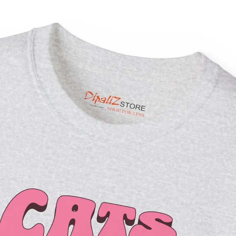 Ultra Cotton Tee - Cat and Coffee Lover Design - DipaliZ