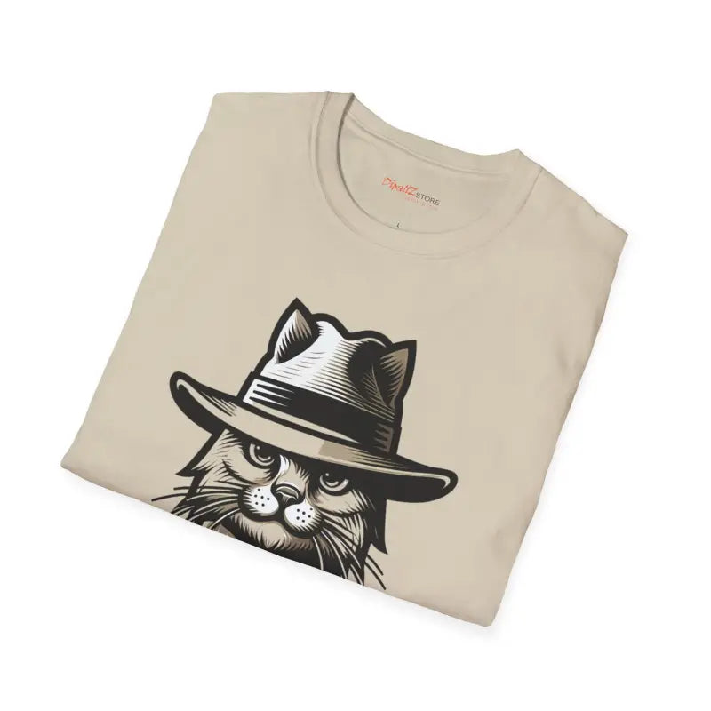 Cat With A Hat Cotton Tee - Eco-Friendly Gifts - DipaliZ